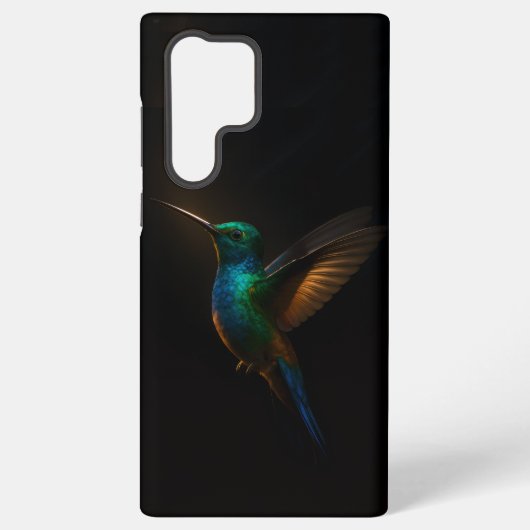 ブラック4ルクス Galaxy S22 Ultra ケース 鳥の飛行 (裏面)