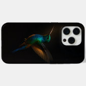 ブラック4ルクス iPhone 15 Pro Maxケース、飛翔する鳥 Case-Mate iPhoneケース (裏面 (横))