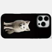 ブラック4ルクス iPhone 16 Pro Max、アイシーベージュのホッキョクギツネ Case-Mate iPhoneケース (裏面 (横))