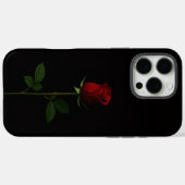 ブラック4ルクス iPhone 16 Pro Max、ベルベットレッドローズ Case-Mate iPhoneケース (裏面 (横))