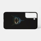 ブラック4ルクスGalaxy S22ケース、ホオジロザメ Samsung Galaxyケース (裏面横)