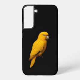 ブラック4ルクスGalaxy S22+、ゴールデンインコ Samsung Galaxy S22+ケース