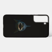 ブラック4ルクスGalaxy S22+ホホジロザメ Samsung Galaxyケース (裏面横)