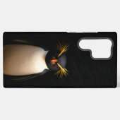 ブラック4ルクスGalaxy S22 Ultra、イワトビペンギン Samsung Galaxyケース (裏面横)