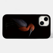 ブラック4ルクスiPhone14マット、 アカアシシギ Case-Mate iPhoneケース (裏面 (横))
