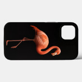 ブラック4ルクスiPhone 13ケース、ピンクのフラミンゴ Case-Mate iPhoneケース (裏面 (横))