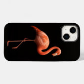 ブラック4ルクスiPhone 14ケースメイト、ピンクフラミンゴ Case-Mate iPhoneケース (裏面 (横))