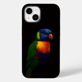 ブラック4ルクスiPhone 14ケースメイト、ロリキートオウムネ Case-Mate iPhone 14ケース