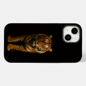 ブラック4ルクスiPhone 14マット、ノーブルタイガー Case-Mate iPhoneケース (裏面 (横))