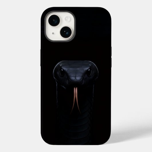 ブラック4ルクスiPhone 14 Case-Mate ブラックマンバ iPhoneケース (裏面)