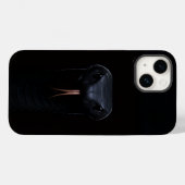 ブラック4ルクスiPhone 14 Case-Mate ブラックマンバ iPhoneケース (裏面 (横))