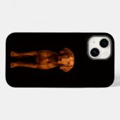 ブラック4ルクスiPhone 14 Mateケース、敏捷なヴィスラ犬 Case-Mate iPhoneケース (裏面 (横))