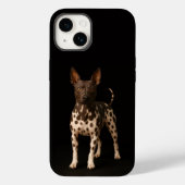 ブラック4ルクスiPhone 14 Mate、ヘアレス・テリア Case-Mate iPhoneケース (裏面)