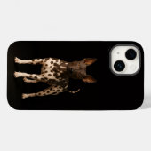ブラック4ルクスiPhone 14 Mate、ヘアレス・テリア Case-Mate iPhoneケース (裏面 (横))