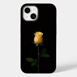 ブラック4ルクスiPhone 14 Mate、陽だまりの黄色いバラ Case-Mate iPhone 14ケース