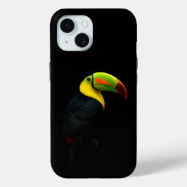 ブラック4ルクスiPhone 15 Mate、カンムリオオハシ iPhone 15ケース
