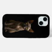 ブラック4ルクスiPhone 15 Mate、スフィンクス猫 Case-Mate iPhoneケース (裏面 (横))