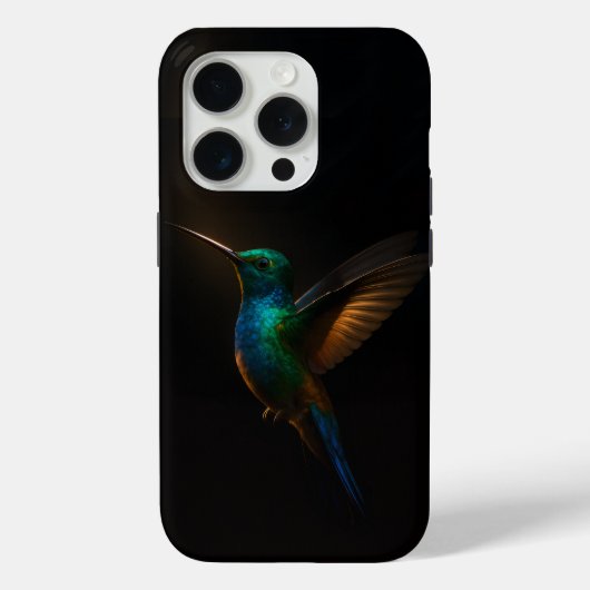 ブラック4ルクスiPhone 15 Pro Case-Mate、飛翔する鳥 Case-Mate iPhoneケース (裏面)