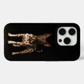 ブラック4ルクスiPhone 15 Pro Mate、ヘアレス・テリア Case-Mate iPhoneケース (裏面 (横))