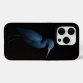ブラック4ルクスiPhone 15 Pro Mate, リトルブルーヘロン Case-Mate iPhoneケース (裏面 (横))