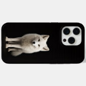ブラック4ルクスiPhone 15 Pro Max、アイシイアークティックフォックス Case-Mate iPhoneケース (裏面 (横))