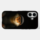ブラック4ルクスiPhone 16ケースメイト、レッド・ドゥク Case-Mate iPhoneケース (裏面 (横))