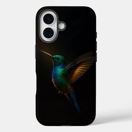 ブラック4ルクスiPhone 16ケースメイト、飛翔する鳥 Case-Mate iPhoneケース (裏面)
