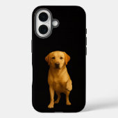 ブラック4ルクスiPhone 16ケース、ラブラドールの愛犬デザイン Case-Mate iPhoneケース (裏面)