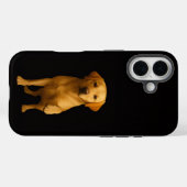 ブラック4ルクスiPhone 16ケース、ラブラドールの愛犬デザイン Case-Mate iPhoneケース (裏面 (横))