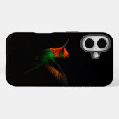 ブラック4ルクスiPhone 16 ケースメイト、タフテッドコケット Case-Mate iPhoneケース (裏面 (横))