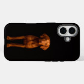 ブラック4ルクスiPhone 16 Mate、敏捷なヴィズラ犬 Case-Mate iPhoneケース (裏面 (横))