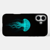 ブラック4ルクスiPhone 16 Plus、グリーンクラゲ Case-Mate iPhoneケース (裏面 (横))