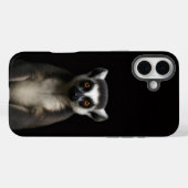 ブラック4ルクスiPhone 16 Plus、ジェントル・レミュール Case-Mate iPhoneケース (裏面 (横))