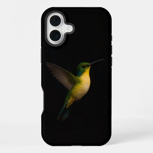 ブラック4ルクスiPhone 16 Plus Case-Mate、飛翔する鳥 iPhoneケース (裏面)