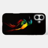 ブラック4ルクスiPhone 16 Plus Mate、レインボーバード Case-Mate iPhoneケース (裏面 (横))