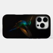 ブラック4ルクスiPhone 16 Proケースメイト、飛翔する鳥 Case-Mate iPhoneケース (裏面 (横))