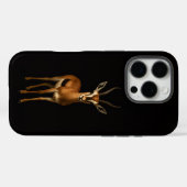ブラック4ルクスiPhone 16 Pro、エレガントガゼラ Case-Mate iPhoneケース (裏面 (横))