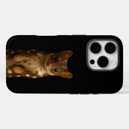 ブラック4ルクスiPhone 16 Pro、スイートクォール Case-Mate iPhoneケース (裏面 (横))