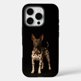 ブラック4ルクスiPhone 16 Pro、ヘアレス・テリア犬 iPhone 16 Proケース