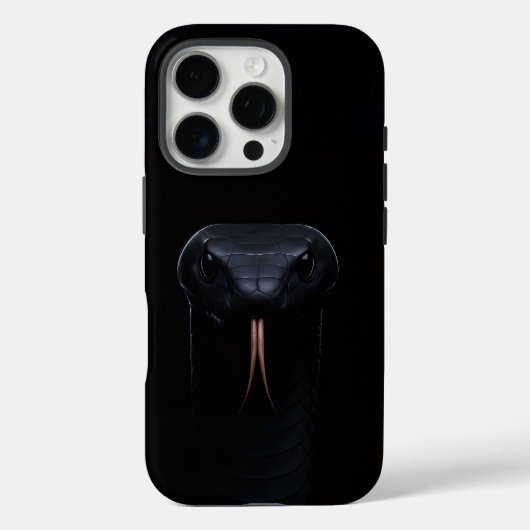 ブラック4ルクスiPhone 16 Pro Case-Mate ブラックマンバ iPhoneケース (裏面)