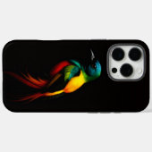 ブラック4ルクスiPhone 16 Pro Maxケース、レインボーバード Case-Mate iPhoneケース (裏面 (横))