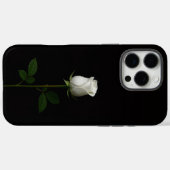 ブラック4ルクスiPhone 16 Pro Max、純白のバラ Case-Mate iPhoneケース (裏面 (横))