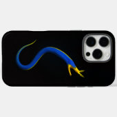 ブラック4ルクセアイホン16 Pro Maxブルーリボンウナギ Case-Mate iPhoneケース (裏面 (横))