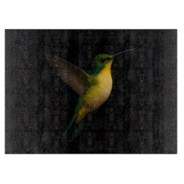 ブラック4ルクセガラスボード飛翔鳥 カッティングボード
