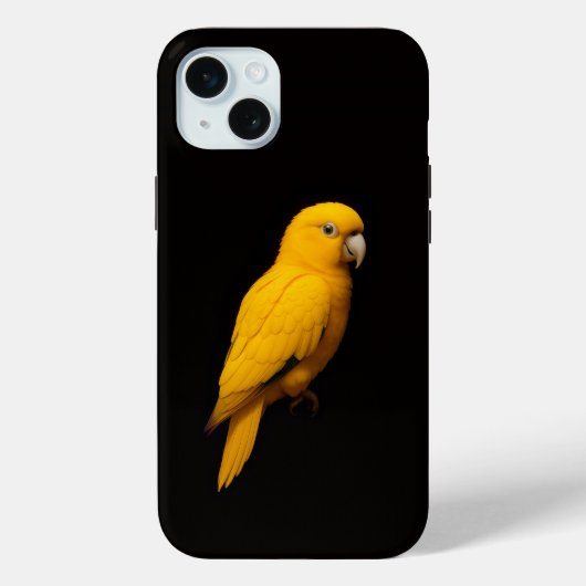 ブラック4ルクセ ゴールデンパラキート Case-Mate iPhoneケース (裏面)
