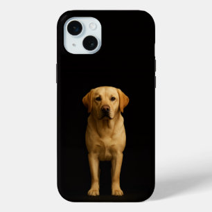 ブラック4ルクセ ミニマリストラブラドールiPhone 15 Plus iPhone 15 Miniケース