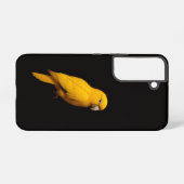 ブラック4ルクセGalaxy S22ケース, キンイロオウム Samsung Galaxyケース (裏面横)