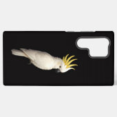 ブラック4ルクセGalaxy S22 Ultra、オウムオカメインコ Samsung Galaxyケース (裏面横)