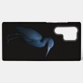 ブラック4ルクセGalaxy S22 Ultra、コサギ Samsung Galaxyケース (裏面横)