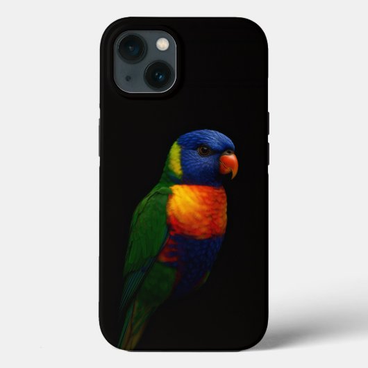ブラック4ルクセiPhone 13、レインボーロリキート Case-Mate iPhoneケース (裏面)